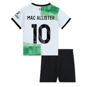 Liverpool Alexis Mac Allister #10 Bortaställ Barn 2023-24 Kortärmad (+ Korta byxor)